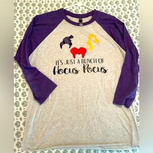Women’s Next Level Apparel Hocus Pocus 3/4 Sleeve T Shirt Size Medium
